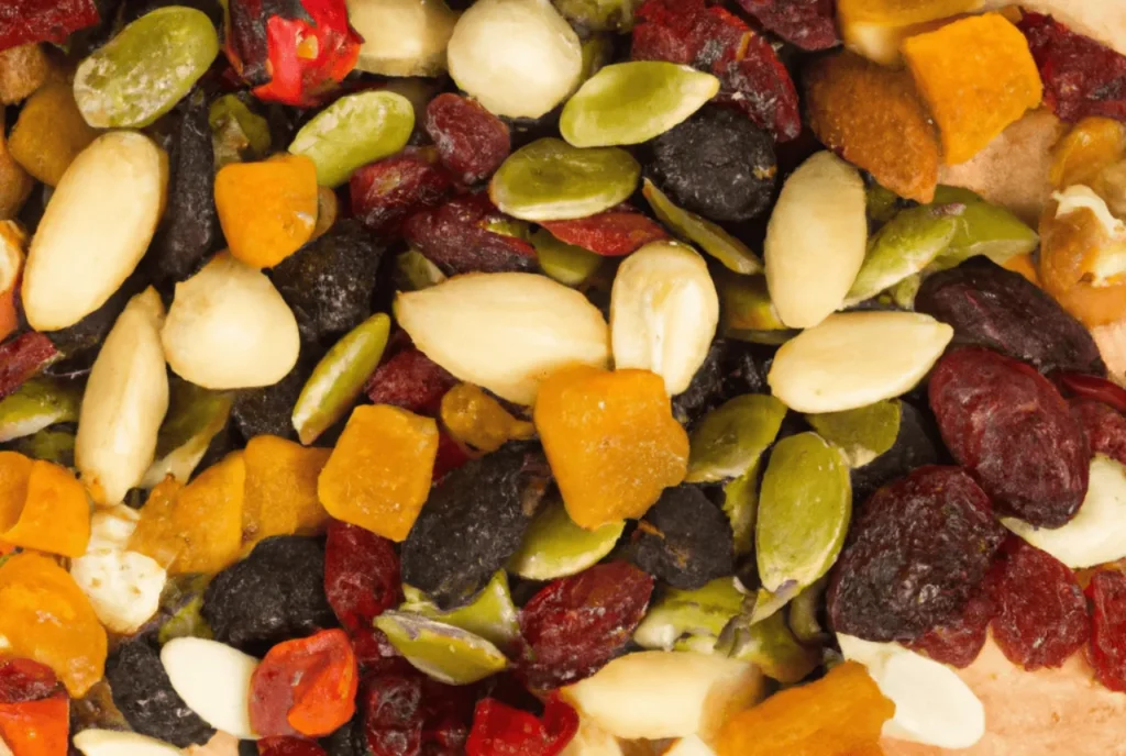 Trail Mix with Nuts, Seeds, and Dried Fruit